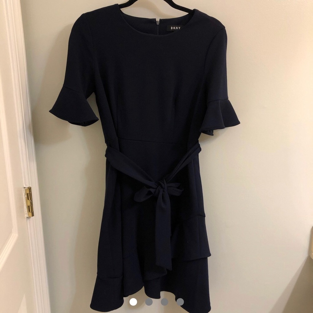 navy blue cocktail dress